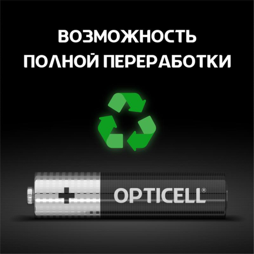 Элемент питания алкалиновый AAA/LR03 (блист. 4шт) Basic Opticell 5051002/6051002