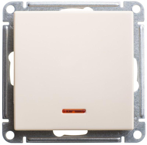 Переключатель проходной 1-кл. СП W59 10А IP20 10AX с подсветкой механизм сл. кость SE VS610-157-2-86