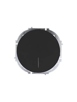 Выключатель проходной 1-кл. СП OSEN 10А IP20 с подсветкой механизм черн. бархат LEZARD 743-4288-114