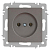 Розетка 1-м СП Accent 6-201-09 16А IP20 250В 2P титан Intro Б0063673