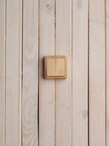 Выключатель 2-кл. ОП Октава 10А IP20 ВС20-2-0-ОС сосна GENERICA EVO20-K03-10-DC