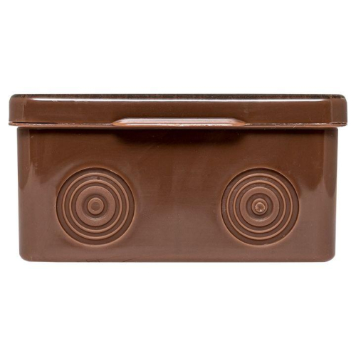 Коробка распаячная КМР-030-034 пылевлагозащ. 100х100х55 без мембранных вводов темн. дерево EKF plc-kmr-030-034-t