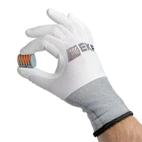 Перчатки рабочие PROFI Touch для чистовых работ (15 класс 9 размер) Expert EKF pe15pm-9-exp