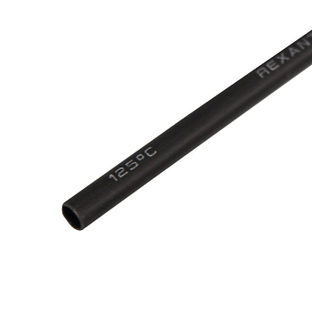 Трубка термоусадочная двустенная клеевая 3/1 (3:1) черн. 1м Rexant 26-0003