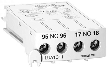 Контакт дополнительный 1НО+1НЗ c клем. SchE LUA1C11