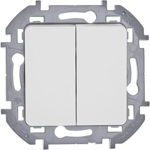 Выключатель 2-кл. Inspiria 10А IP20 250В 10AX механизм бел. IEK 673620