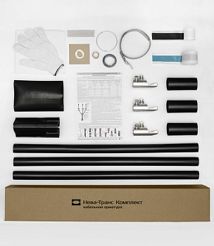 Муфта кабельная концевая внутр. уст. 10кВ 10КВТпН-3х(70-120) с болтов. наконечн. Нева-Транс Комплект 22020055