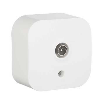 Розетка телевизионная TV 1-м ОП Quteo IP20 с топологией "звезда" бел. IEK 782215