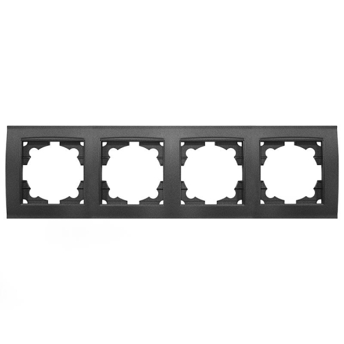 Рамка 4-м Бриллиант горизонт. графит Universal 7947502-Gr