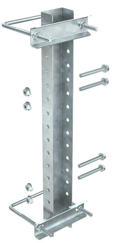 Крепление к опорам огражд. 80-100мм для 2-консолей HDZ IEK CLM50D-CO-100-2-HDZ