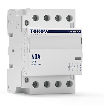 Контактор модульный 54мм 40А 230В АС 4НО PRIZMA TOKOV ELECTRIC TKE-PZ-MC-3-40-230-40