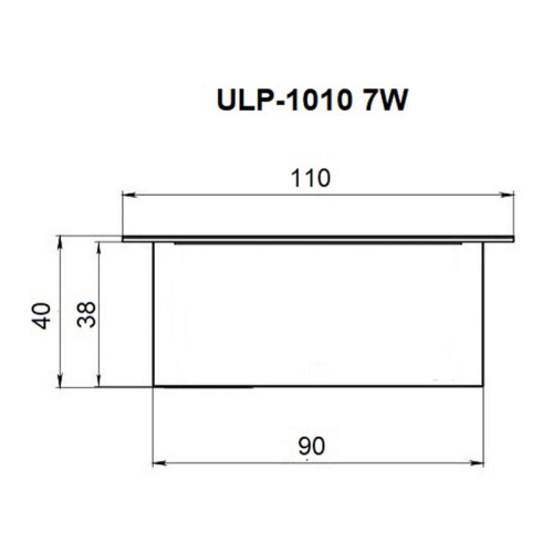 Светильник светодиодный ULP-1010 7W/4000K IP40 GRILYATO WHITE 7Вт 4000К IP40 630лм 100х100х37 потолочный встраив. грильято рассеив. призма с источником питания бел. Uniel UL-00007426