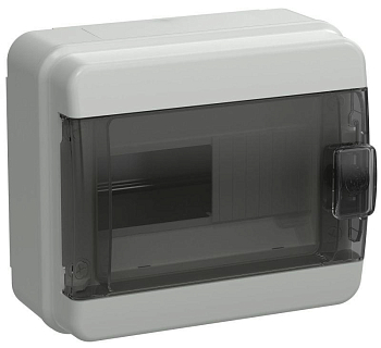 Корпус КМПн-8 TEKFOR IP65 черн. прозр. дверь пластик. IEK TF5-KP72-N-08-65-K03-K02
