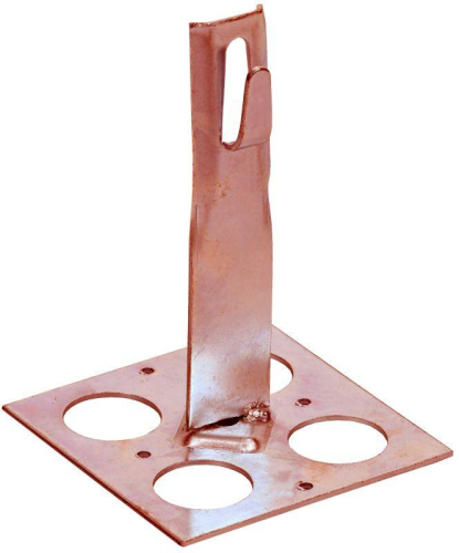 Держатель проводника круглого 6-8мм плоск. кровля H=90мм медь IEK ZDP85-50-1-68-90