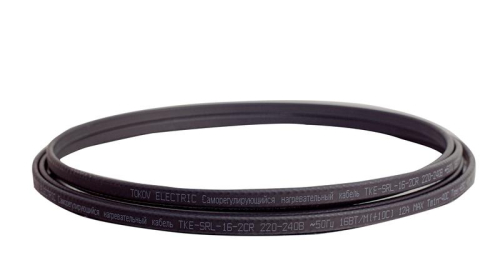 Кабель нагревательный саморег. 16Вт/м с экраном 16 AWG термопласт UV Ex (200м) TOKOV ELECTRIC TKE-SRL-16-2CR
