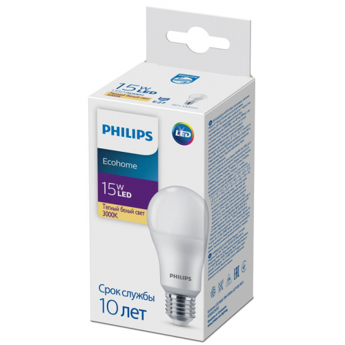 Лампа светодиодная Ecohome LED Bulb 15Вт 1350лм E27 830 RCA Philips 929002305017