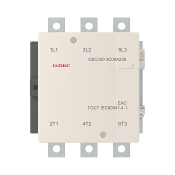 Контактор магнитный DSC330-3C00A230 330А 160кВт (AC3) 220В AC YON DSC330-3C00A230