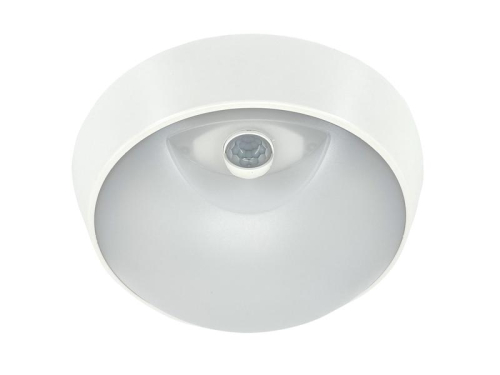 Светильник светодиодный WP 15 C 18W OP 840 D220 WH MDM 220х80мм 18Вт 4000К IP54 ЖКХ круглый пылевлагозащ. с датчиком движ. бел. Русский Свет 15071524504