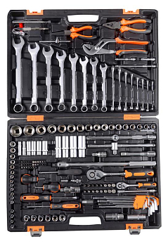 Набор инструментов 1/2дюйм 1/4дюйм CrV в кейсе 151 предмет Вихрь 73/6/7/9