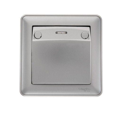 Выключатель карточный СП W59 16А IP20 220В с индикацией без задержки откл. в сборе матов. хром SE VS616-051-58