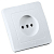 Розетка 1-м СП Мастер 16А IP20 250В защ. шторки бел. HEGEL РС16-302
