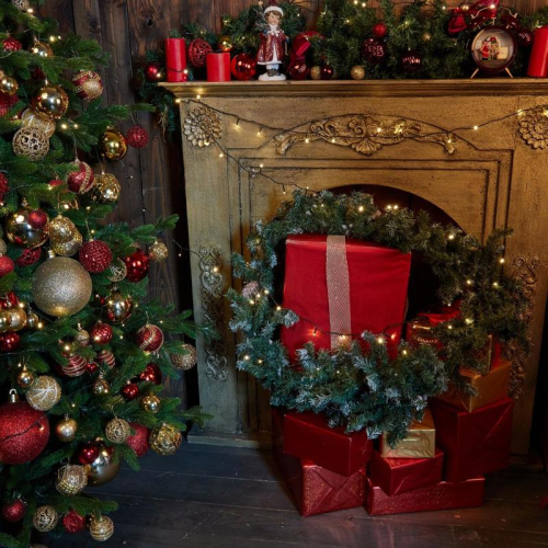 Гирлянда LED ULD-S2000-200/DGA WARM WHITE IP20 20м 200 диодов тепл. бел. свет провод зел. Uniel UL-00007308