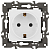 Розетка Elegance 14-2101-01М 16А 250В 2P+E Schuko матов. бел. Эра Б0065800