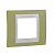 Рамка 1-м Unica Хамелеон зел. яблоко/беж. SchE MGU6.002.563