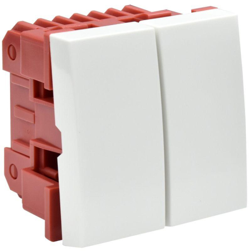 Переключатель проходной 2-кл. 2мод. 10А IP20 ВК4-22-00-П бел. PRIMER IEK CKK-40D-PD2-K01