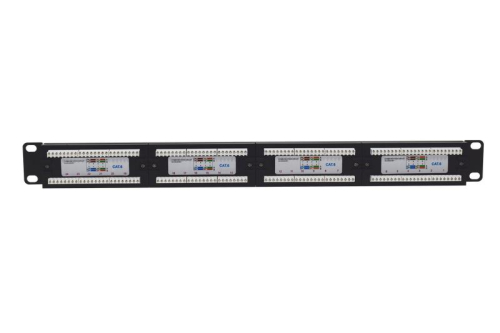 Патч-панель 19дюйм 1U кат.6 неэкранир. 24 порта RJ-45 Dual IDC TOKOV ELECTRIC TKE-PP-6-1U-24P-UTP