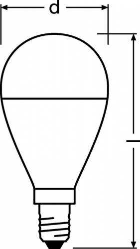 Лампа светодиодная LED Value LVCLP75 10SW/840 230В E14 10х1 RU OSRAM 4058075579743