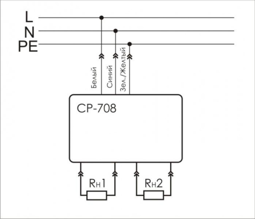 Реле напряжения CP-708 (однофазный; микропроцессорный; цифровая индикация напряжения; розеточный тип корпуса; для установки в монтажную коробку d60мм 150-300В 10А 1Z IP20) F&F EA04.009.008