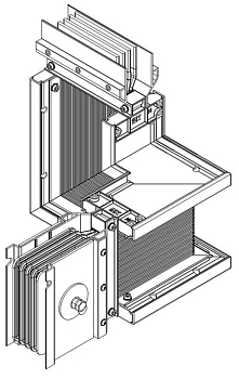 Секция Z-образ. лев. вверх 4000А Cu 3L+N+PER IP55 тран. IEK LB-4000C4-35-F-ZLU