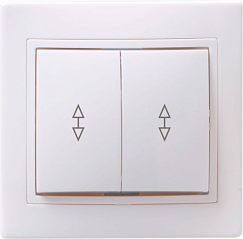 Переключатель проходной 2-кл. СП Кварта 10А IP20 ВСп10-2-0-КБ бел. GENERICA EVK22-K01-10-DM