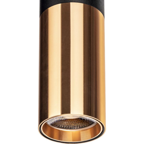 Светильник трековый подвес светодиодный ARTLINE 40х40х300мм 12Вт 960Лм 4000К 230В алюм. 6.4кв.м черн./зол. Ritter 59711 1