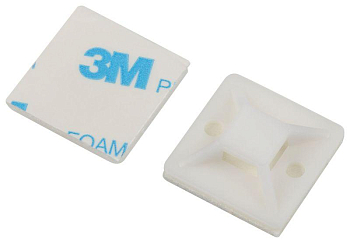 Площадка самоклеящаяся под хомуты 20х20мм NO-225-301 бел. (уп.50шт) Эра Б0066703