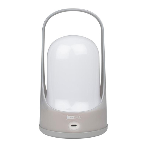 Фонарь светодиодный аккумуляторный кемпинговый Accu5-L60-gy 60SMDх0.5Вт 220/350/650лм 8000-9000К IP20 (Li-ion аккумулятор 3.7В 18650 3600мА.ч) диммер сер. JazzWay 5058323