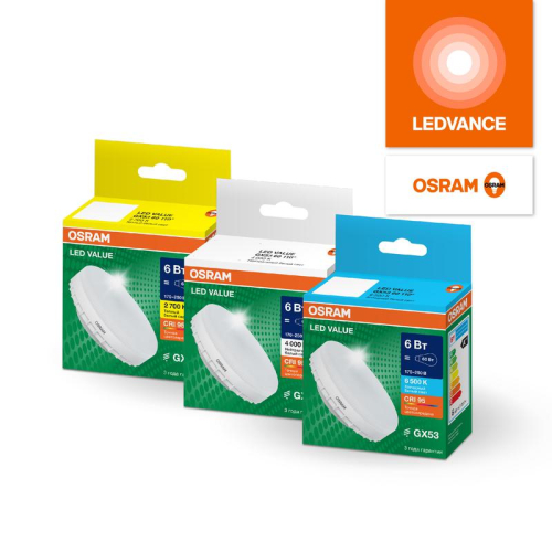 Лампа светодиодная LED G4 Value LVGX5375 8W/940 CRI95 8Вт 4000К 800лм таблетка матов. GX53 170-250В OSRAM 4058075582279