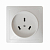 Розетка 1-м ОП 32А 250В IP20 2P+N для плиты с заземл. бел. Universal 5314