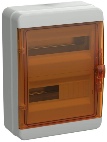 Корпус КМПн-24 TEKFOR IP65 оранж. прозр. дверь пластик. IEK TF5-KP72-N-24-65-K03-K09