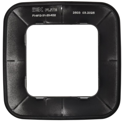 Рамка 1-м СП FLITE РУ-1-А-ФлЧ черн. IEK FI-M12-31-20-K02