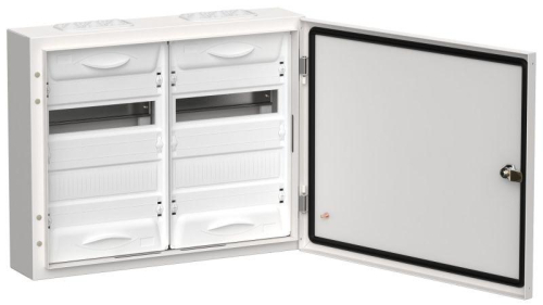 Корпус ЩРн-48 (2х24) TITAN 5 460х570х140 IP54 одна дверь метал. бел. IEK TI5-50-N-2X024-54
