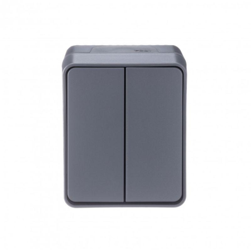 Выключатель 2-кл. ОП AtlasDesign PROFI IP54 10AX антрацит SE ATN544051
