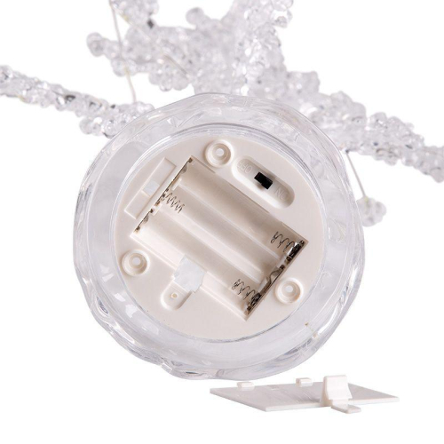 Фигура светодиодная "Ель" 51см 15LED бел. 1Вт IP20 на подставке элементы питания 3хAAA (не в компл.) Neon-Night 513-033