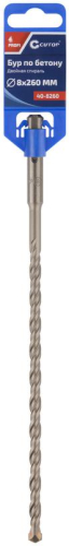 Бур по бетону Profi двойн. резьба SDS-Plus 8х260мм Cutop 40-8260
