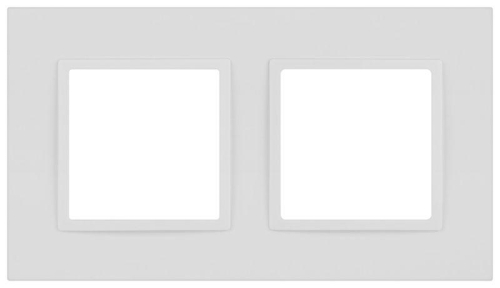 Рамка 2-м Elegance 14-5012-01М Classic для розеток и выключателей матов. бел. Эра Б0065824