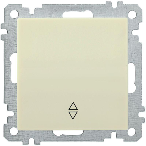 Переключатель проходной 1-кл. СП BOLERO 10А IP20 ВС10-1-2-Б механизм крем. IEK EVB12-K33-10
