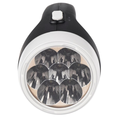 Фонарь аккумуляторный ручной AccuF2-L07-bk 7LED 2 режима: 100проц./25проц. аккум. 0.4А.ч выдвижная вилка индикатор зарядки черн. ФАZА 5000810