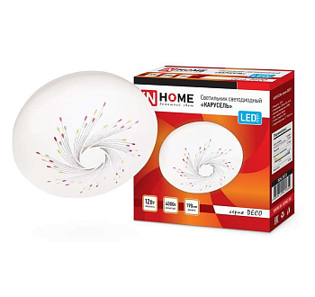 Светильник светодиодный DECO КАРУСЕЛЬ 12Вт 4000К 1080лм 230В 210х65мм IN HOME 4690612021850