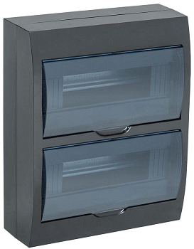 Корпус навесной ЩРН-П-24 Krepta 3 IP41 пластик. черн. IEK MKP12-N-24-41-K02